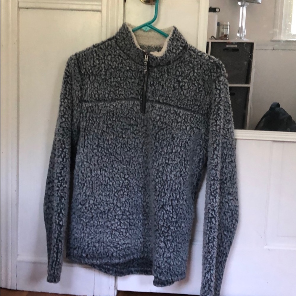 Sherpa navy blue sweater (quarter zip)